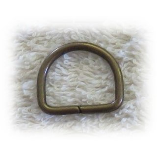 D Ringe - verschiedene Gren 20 mm - Farbe altmessing