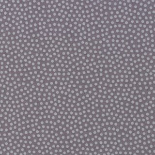 Baumwollstoff Dotty grau weiß