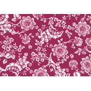 Westfalenstoffe Baumwolle Heidelberg rot mit Blumen