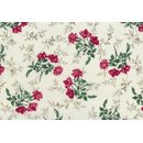 Westfalenstoffe Baumwolle Trondheim ecru mit Blumen