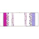 beschichtete Baumwolle Bordre pink - violett