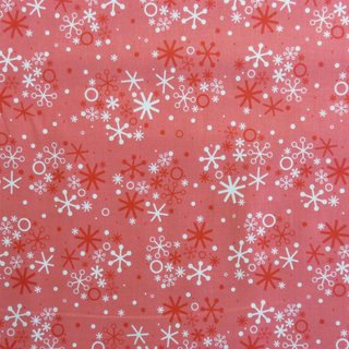 Riley Blake Santas Workshop - Schneeflocken - pink