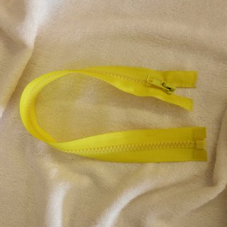 Teilbarer Reiverschluss - Profilreiverschluss 35 cm gelb