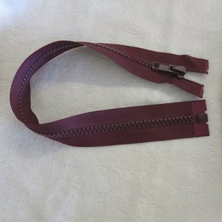 Teilbarer Reiverschluss - Profilreiverschluss 35 cm bordeaux
