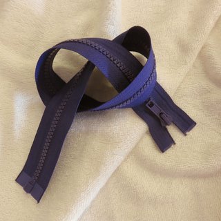 Teilbarer Reiverschluss - Profilreiverschluss 50 cm lila
