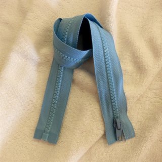 Teilbarer Reiverschluss - Profilreiverschluss 50 cm mittelblau
