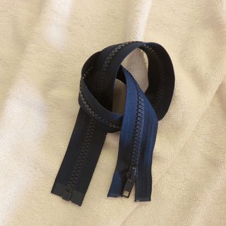 Teilbarer Reiverschluss - Profilreiverschluss 50 cm dunkelblau