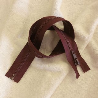 Teilbarer Reiverschluss - Profilreiverschluss 65 cm bordeaux