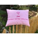 Dekokissen zur Geburt - individualisierbar