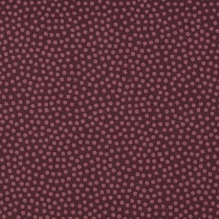 Baumwollstoff Dotty bordeaux