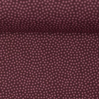 Baumwollstoff Dotty bordeaux