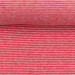 Bndchenware mit feinen Streifen rot/wei