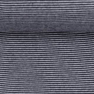 Bndchenware mit feinen Streifen dunkelblau/wei
