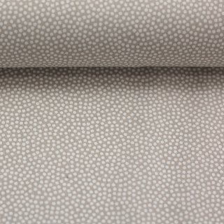 Baumwollstoff Dotty camel/weiß