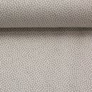 Baumwollstoff Dotty camel/weiß