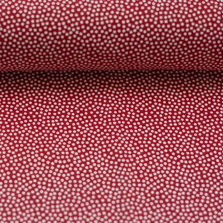 Baumwollstoff Dotty burgundy/wei