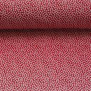 Baumwollstoff Dotty burgundy/wei