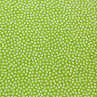 Baumwollstoff Dotty kiwi/wei