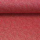 Baumwollstoff Dotty rot/weiß