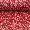 Baumwollstoff Dotty rot/wei