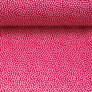 Baumwollstoff Dotty pink/weiß