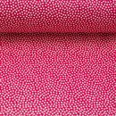 Baumwollstoff Dotty pink/wei