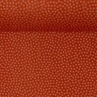 Baumwollstoff Dotty terracotta