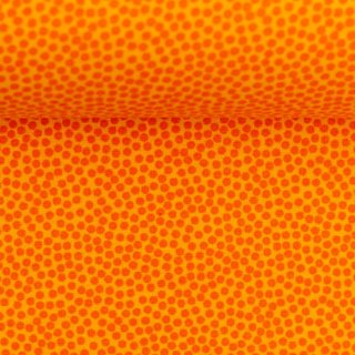 Baumwollstoff Dotty orange