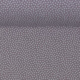 Baumwollstoff Dotty grau