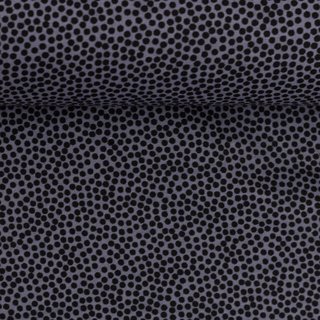 Baumwollstoff Dotty schwarz