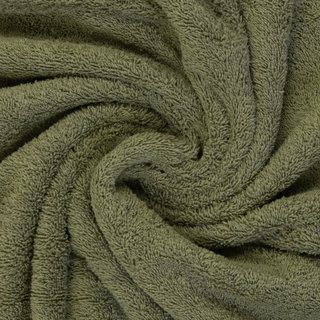 beidseitiger Schlingenfrottee uni khaki