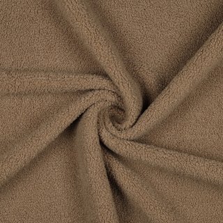 Teddy feiner Boucle mit Fleecerücken - Double Face sand