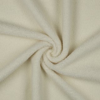 Teddy feiner Boucle mit Fleecerücken - Double Face creme