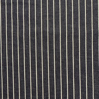 Baumwollstoff - Grubenhemd - gestreift blau wei -