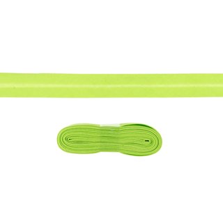 Schrgband aus Baumwolle gefalzt 3 Meter Stck lime