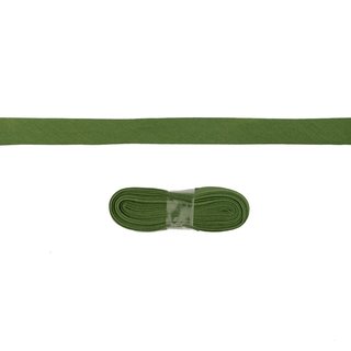 Schrgband aus Baumwolle gefalzt 3 Meter Stck oliv