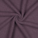 Teddy feiner Boucle mit Fleecercken - Double Face mulberry