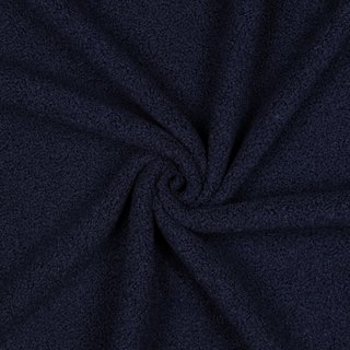 Teddy feiner Boucle mit Fleecercken - Double Face navy