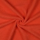 Teddy feiner Boucle mit Fleecercken - Double Face orange