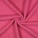 Teddy feiner Boucle mit Fleecercken - Double Face pink