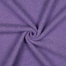 Teddy feiner Boucle mit Fleecercken - Double Face lila