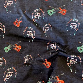 leichter Sweatstoff - Jimi Hendrix - dunkelblau