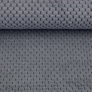 Bubble Cord - Samt - Parma - taubenblau/grau