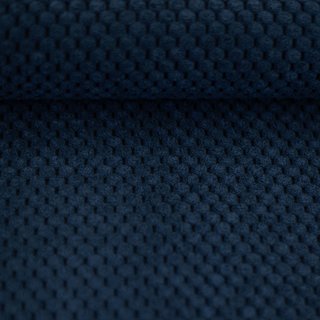 Bubble Cord - Samt - Parma - dkl. blau