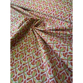 Canvas - Segeltuch - Retro orangefarbene Ornamente