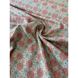 Canvas - Segeltuch - Retro orangefarbene Blumen