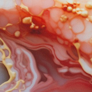 Flowing Bloom by Sarah Mariam - Edelstein in Marmor orange