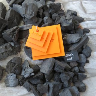 Anzeichenschablone f�r Ecken - 3D-Druck orange